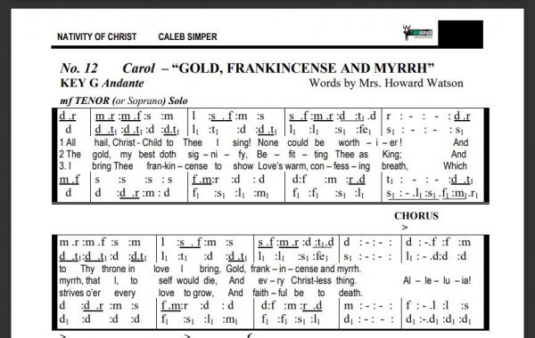 Preview GOLD, FRANKINCENSE AND MYRRH - CALEB SIMPER