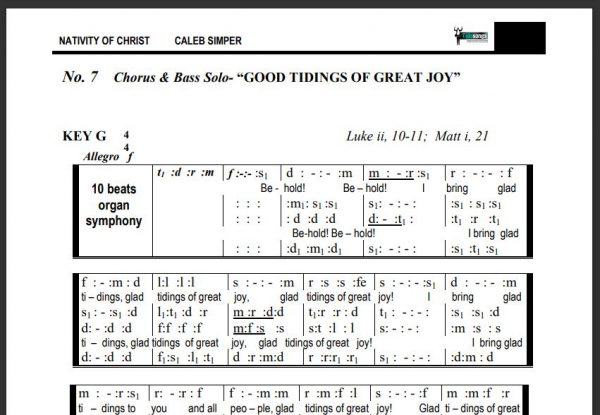 Preview GOOD TIDINGS OF GREAT JOY - CALEB SIMPER