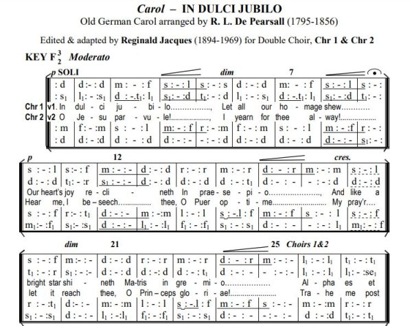 In Dulci Jubilo by De Pearsall